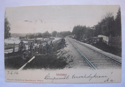Liholampi Rautatie Luov.Alue 1906 Viipuri-Pietari Laivaposti