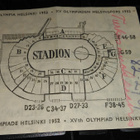 Helsinki 1952 Olympia Pääsylippu kiekonheitto 26/11 - pikkukuva 2