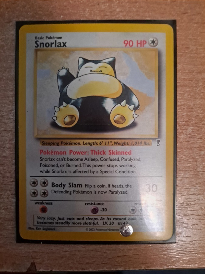 Snorlax 64/110 Legendary collection rare card