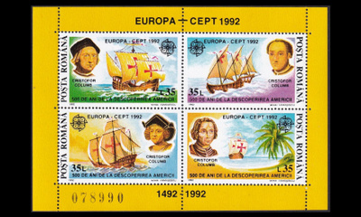Romania 4790-3BL271 ** Europa Amerikan löytäminen (1992)