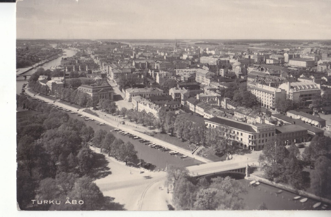 Turku ilmavalokuva  käyttämätön kortti.