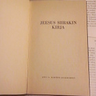 Jeesus Siirakin kirja (sid.) - pikkukuva 2