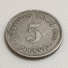 Saksa 5 Pfennig 1900A - pikkukuva 3