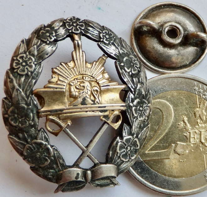 VANHA Ruuvimerkki Kadettikunta Hopeaa 1930 Miekat Alaspäin