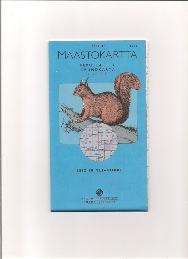 Maastokartta 1:20 000 Yli-Kurki