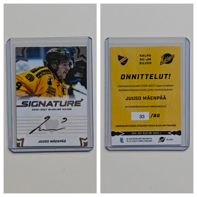 Juuso Mäenpää Silver Signature Blueline
