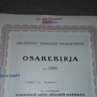 Kausala Taimisto 1000mk 1927 Osakekirja 26/2 - pikkukuva 2