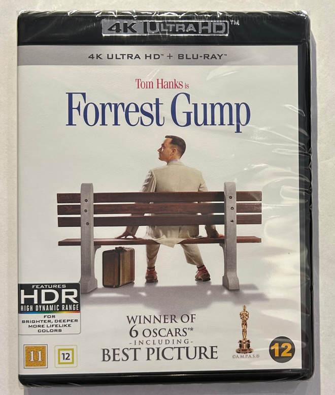 Forrest Gumb - 4K ULTRA HD + Blu-ray, uusi