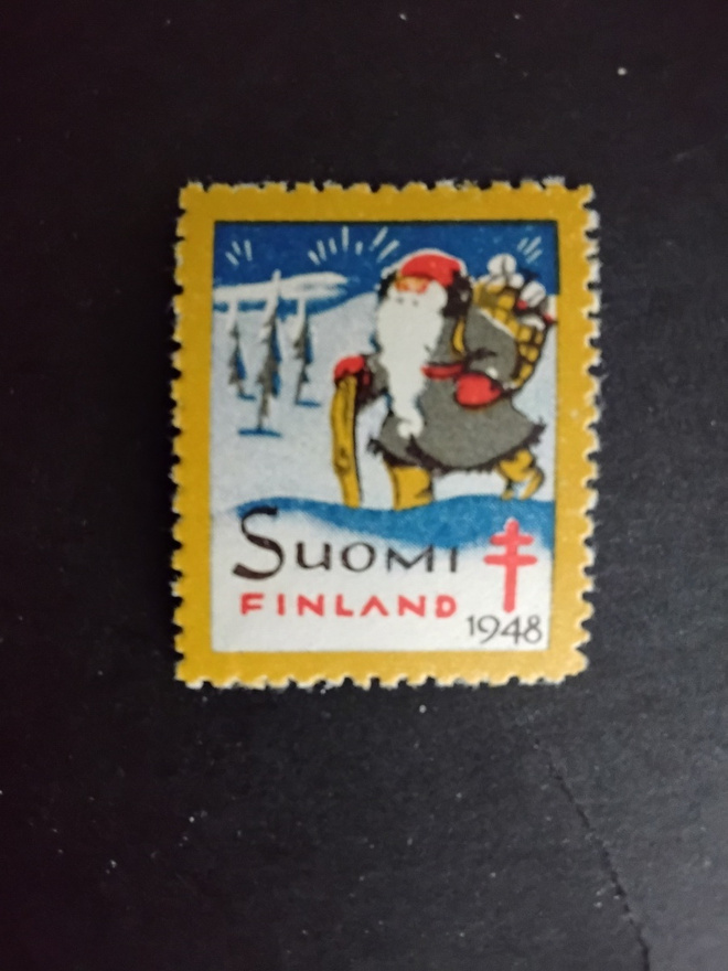 1948 tub joulumerkki  joulupukki **
