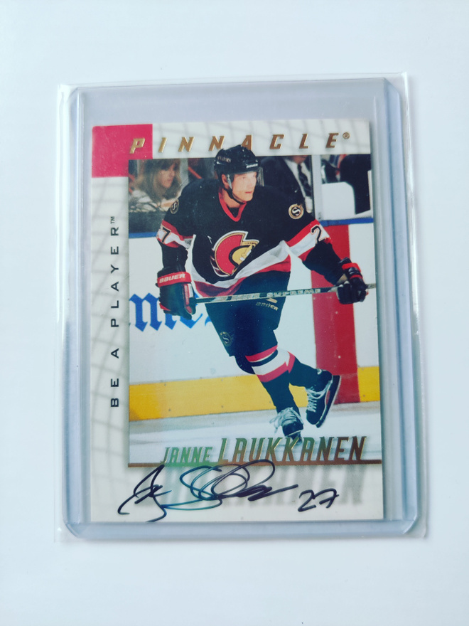 Janne Laukkanen 97-97 Pinnacle Autograph
