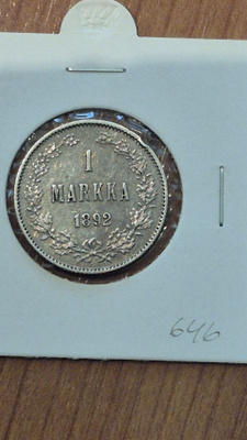 1 markka 1892, Suomi