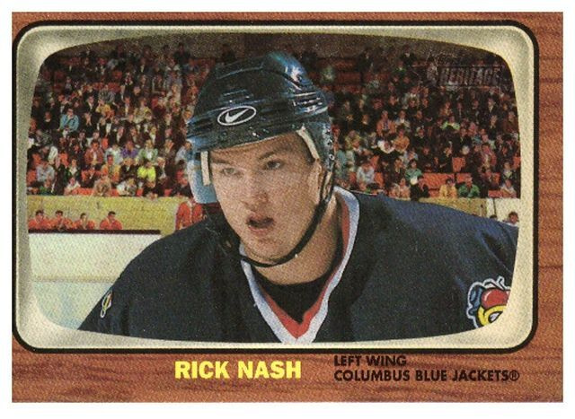 RICK NASH Blue Jackets, 02-03 Topps #140 RC