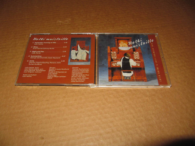 Laila Halme & Jussi Halmeen Trio CD Hetki Muistoille v.2002