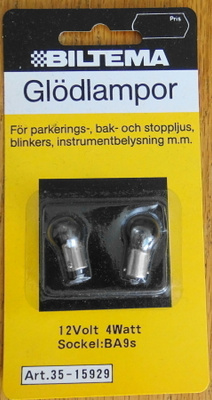 2 uutta polttimoa BA9s, käyttämättömät