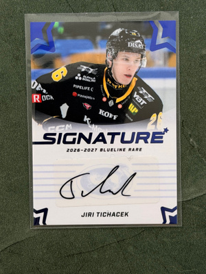 JIRI TICHACEK BLUELINE RARE SIGNATURE /20 KÄRPÄT