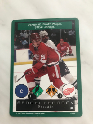 1995-96 Playoff One on One Sergei Fedorov #34