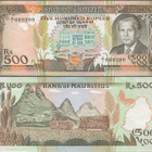 Mauritius 500 Rupees 1988 (P-40a) AU/UNC harv. - pikkukuva 1
