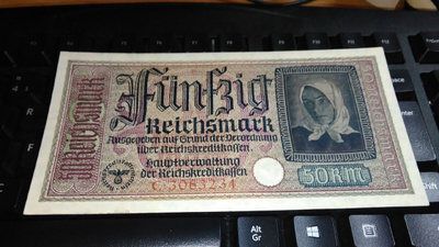 Germany Saksa 50 Mark 1939-45 P140 XF