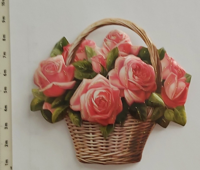 3D-KORTTIKUVA "Ruusut korissa"