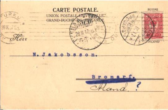 FIRMAKORTTI TURKU-BROMARF ALAND ????