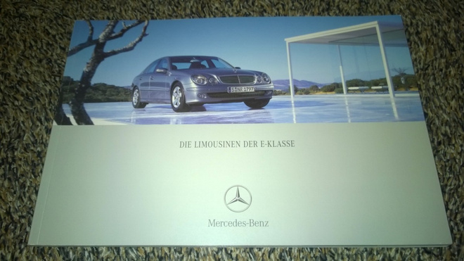 Esite Mercedes W211 E-luokka, 2004. Sis myös E 55 AMG