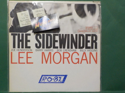 LEE MORGAN - THE SIDEWINDER EX+/EX+ LP