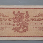 seteli 100mk 1957 sarja G, taittamaton, hyvä - pikkukuva 2