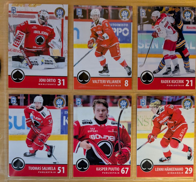 2024-25 Blueline Series 1 Ässät Team Set 12 korttia (181-192