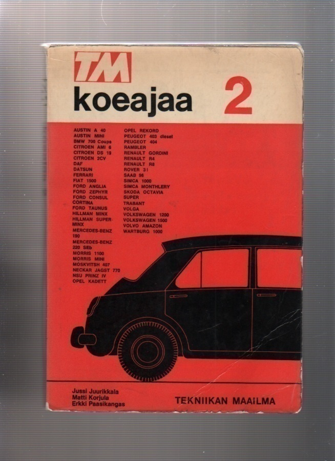 Juurikkala et co: TM koeajaa  2, Tekniikan maailma 1963,255s