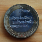 Slovenia 3 € 2015 500 vuotta ensimmäisestä painetusta teksti - pikkukuva 2