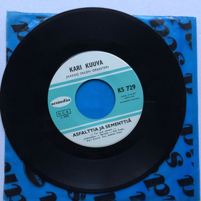 Kari Kuuva – Asfalttia Ja Sementtiä / On Sanat Turhaa 7”
