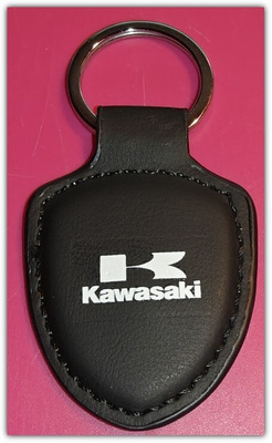 Pieni nahkainen Kawasaki avaimenperä #30768