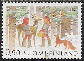 1982 Joulumerkki X a Pirkko Vahtero  0,90 mk ** LaPe 914
