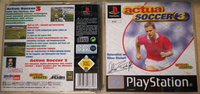 Actua Soccer 3 (PlayStation PS1 -peli)