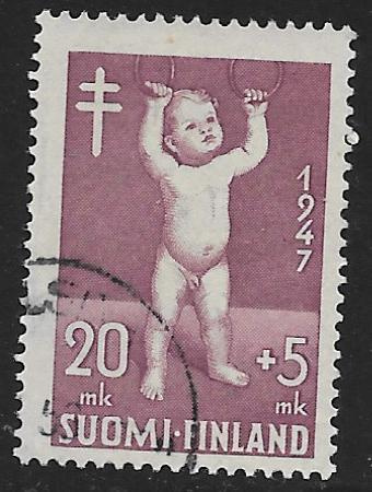Tuberkuloosi 1947 20+5mk (LAPE 340) O