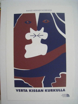 Verta kissan kurkulla - juliste pieni  Helsingin kaupunginte