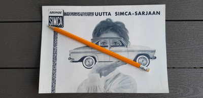 Simca Autojen esite 50-luvun loppu