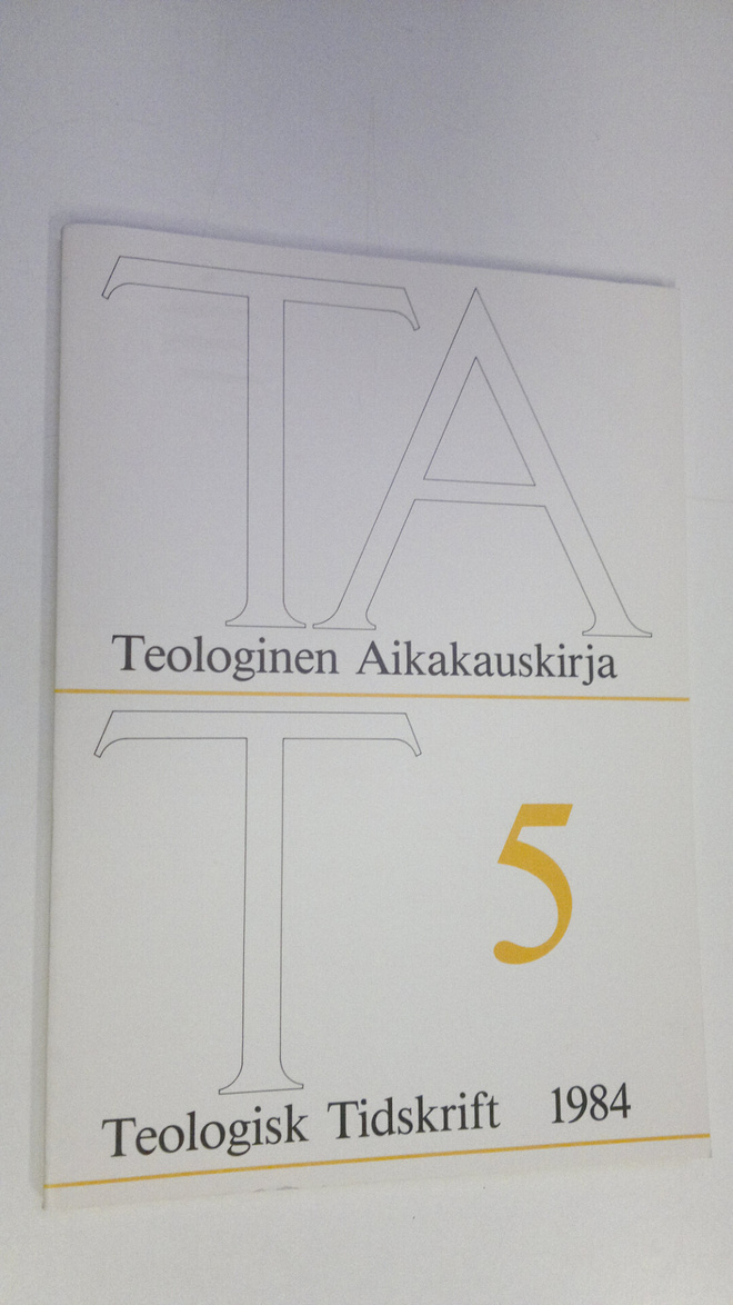 Teologinen aikakauskirja 5/1984