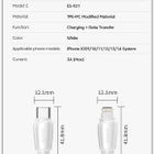 IPhone / iPad USB C - Lightning-kaapeli / 2 metriä /#e - pikkukuva 4