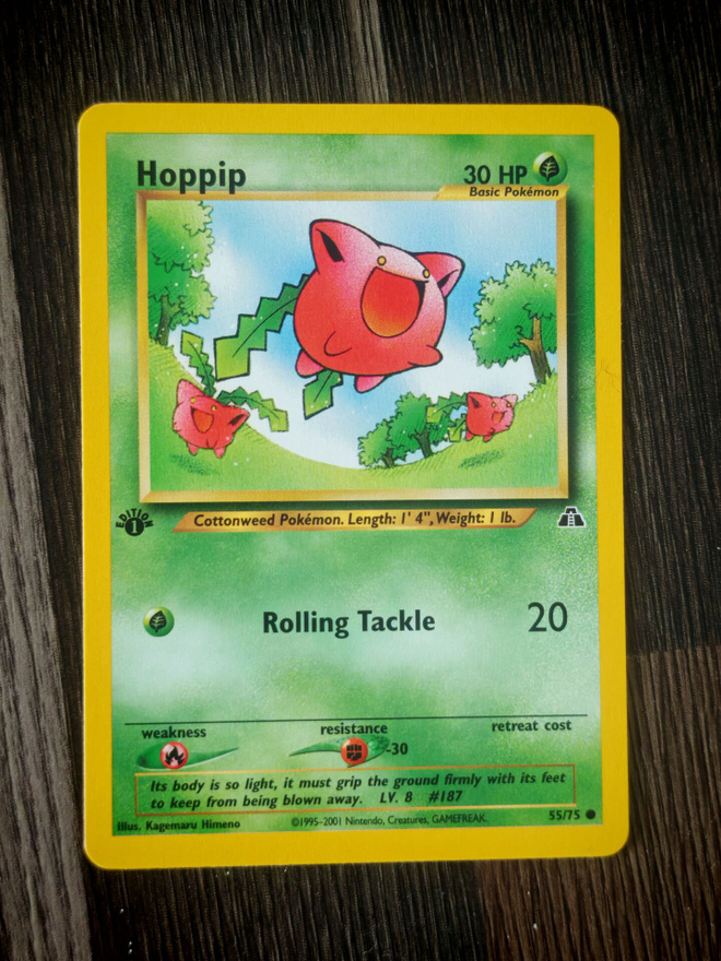 Pokemon kortti Hoppip Neo Discovery 1st edition
