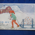 God Jul. Maj Lindman. Joulukortti - pikkukuva 1