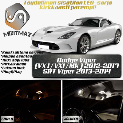 Dodge Viper (VX I) Sisätilan LED-sarja 9-osainen