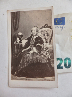 VANHA CDV Valokuva Kirjailija Fredrika Bremer 1860-l