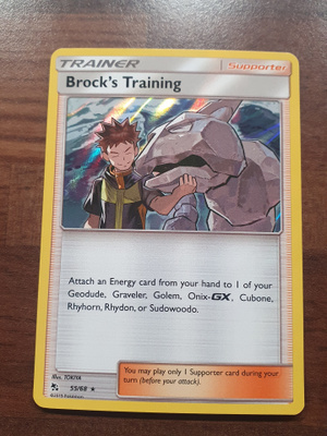 Pokemon Brock's Training 55/68 Holo Rare