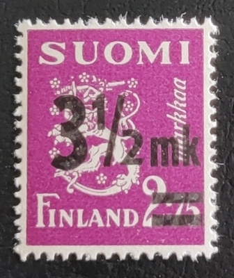 M30 Leijona 3,5/2,75 mk lisäpainamalla **