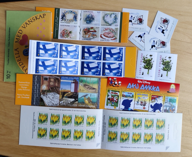Ikimerkkejä postitukseen 60 kpl (arvo 165 €)
