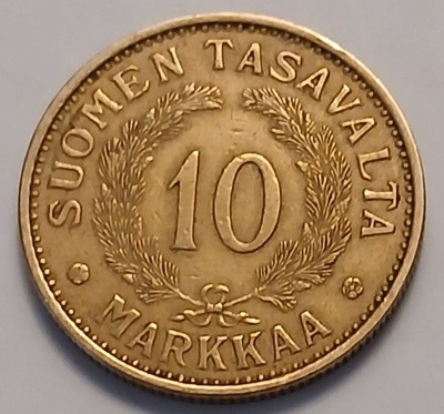 Alumiinipronssi 10 markka vuodelta 1936