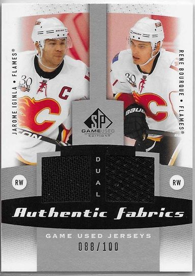 2010-11 SP Game Used - Authentic Fabrics Dual - 4,00 € / kpl