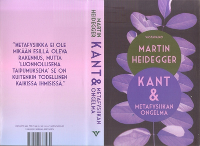 Heidegger, Martin: Kant ja metafysiikan ongelma, skp, K4+