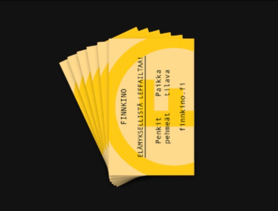 Finnkino leffaliput 4kpl voimassa 27.6.2026 asti